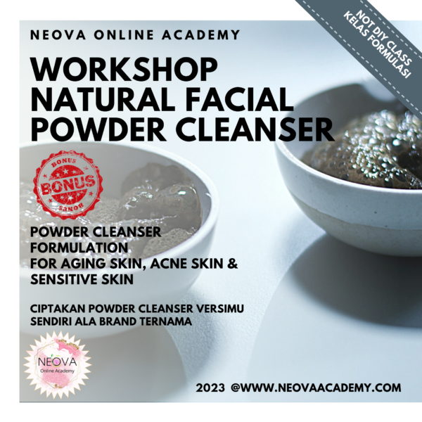 Workshop Online Membuat Powder Cleanser Natural